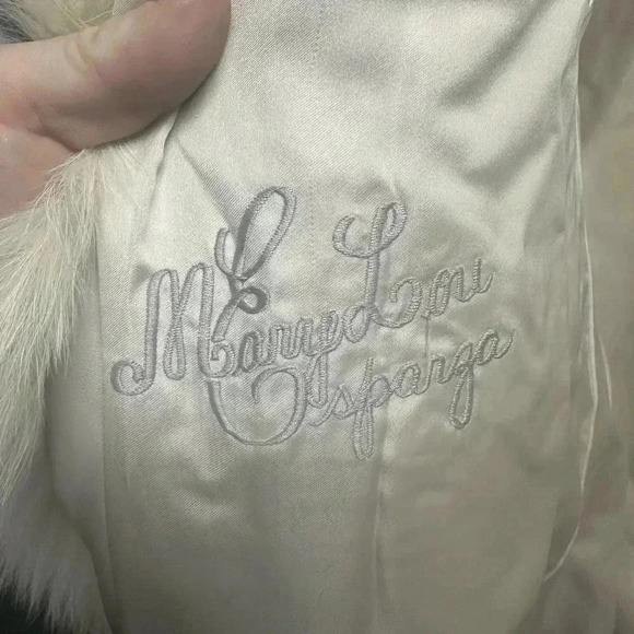 Real minx coat. Trench. White cream color - Picture 5 of 5